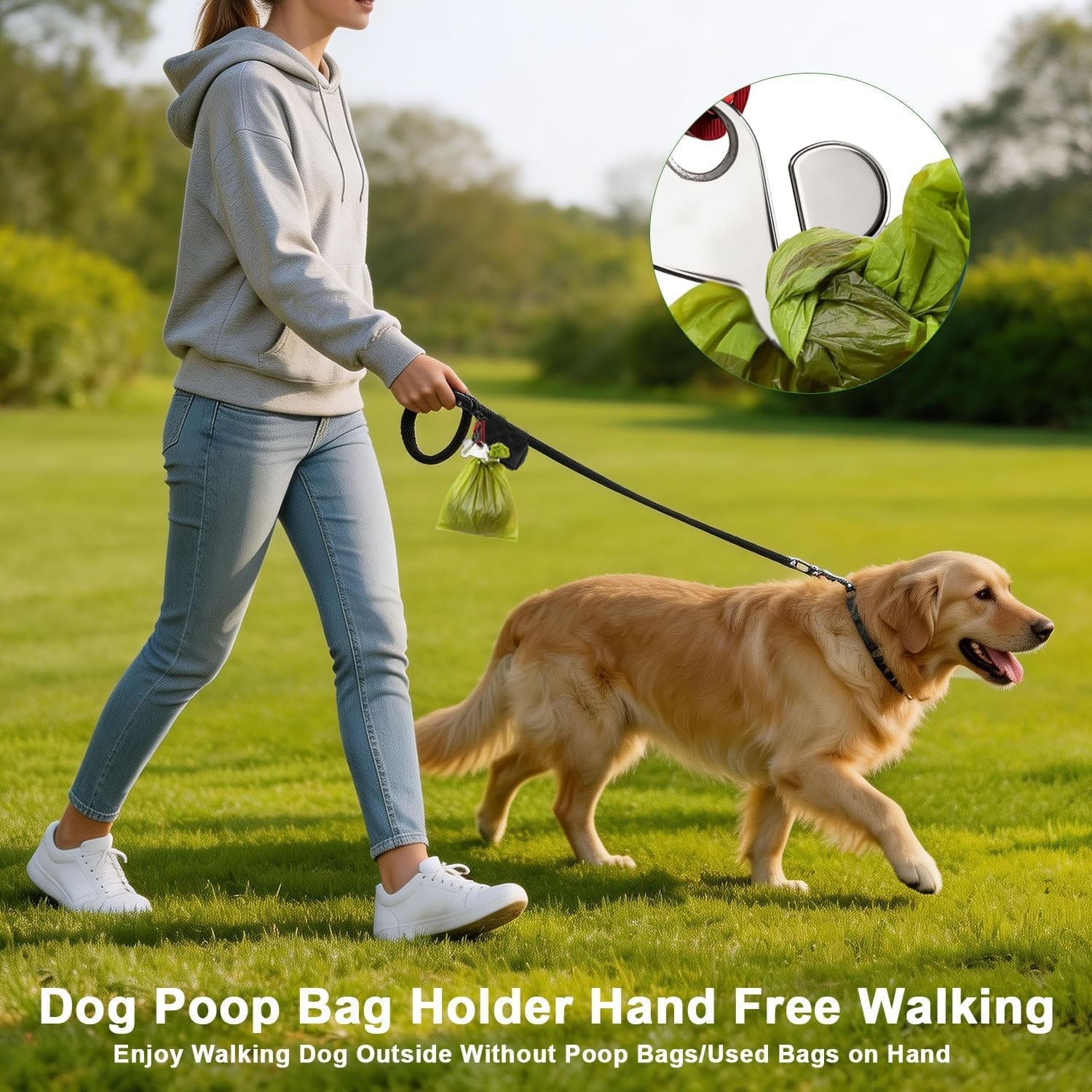 Hands-Free Dog Poop Bag Holder 2-Pack Ravli