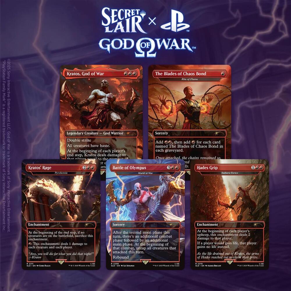 Magic The Gathering Secret Lair Drop - God of War Greek Non-Foil