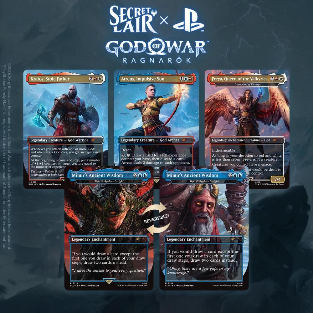 Magic The Gathering Secret Lair Drop - God of War Norse Non-Foil
