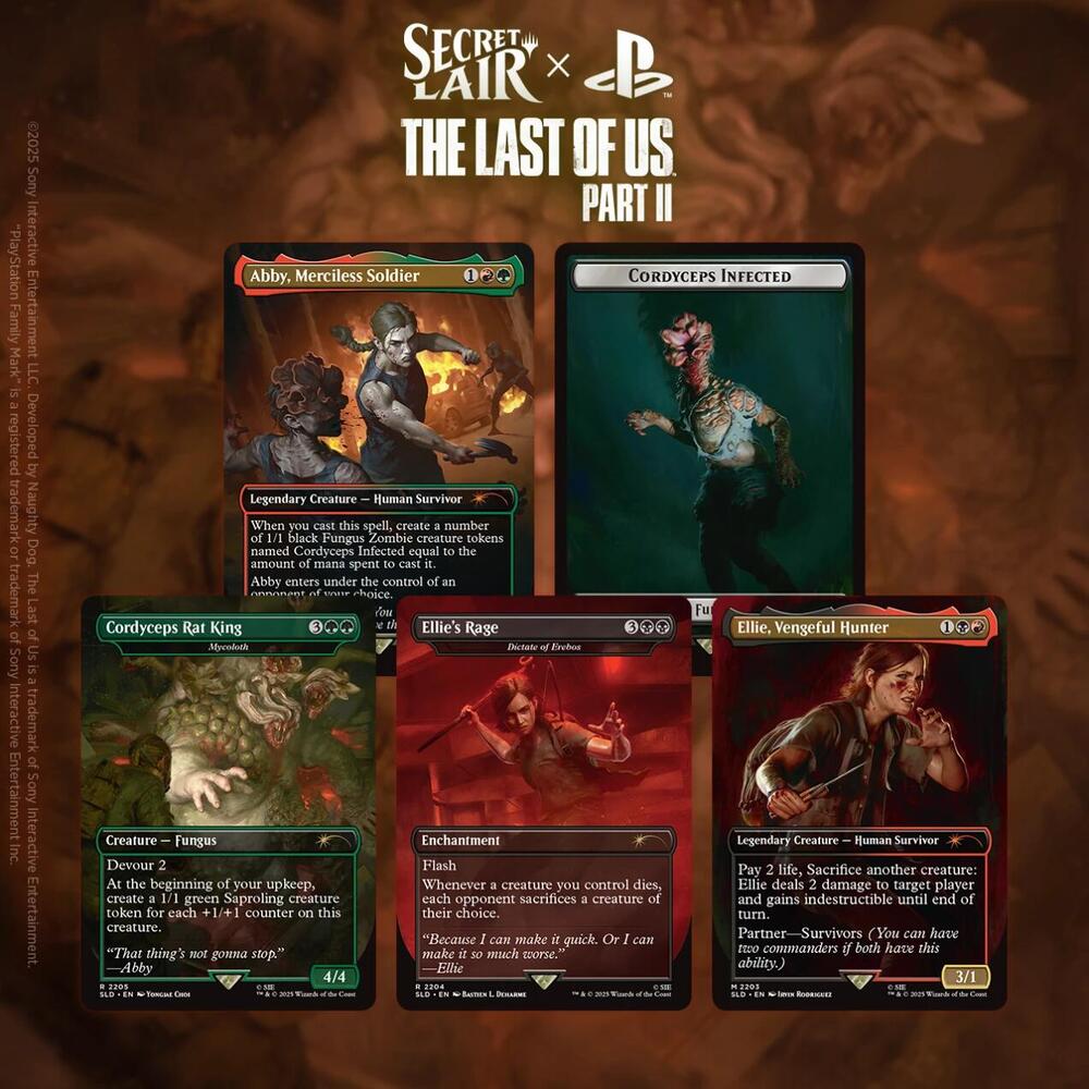 Magic The Gathering Secret Lair Drop - The Last of Us Part II Non-Foil