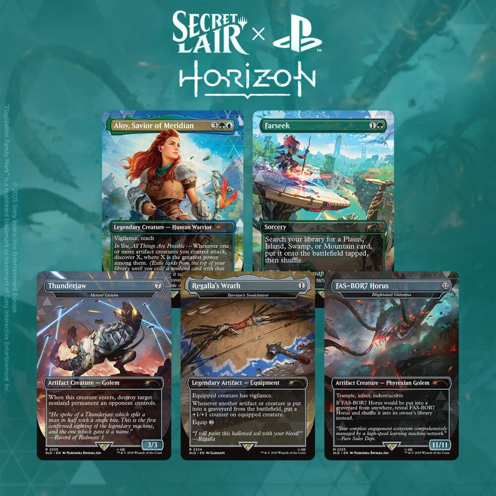 Magic The Gathering Secret Lair Drop - Horizon: Zero Dawn Into the Forbidden West Non-Foil