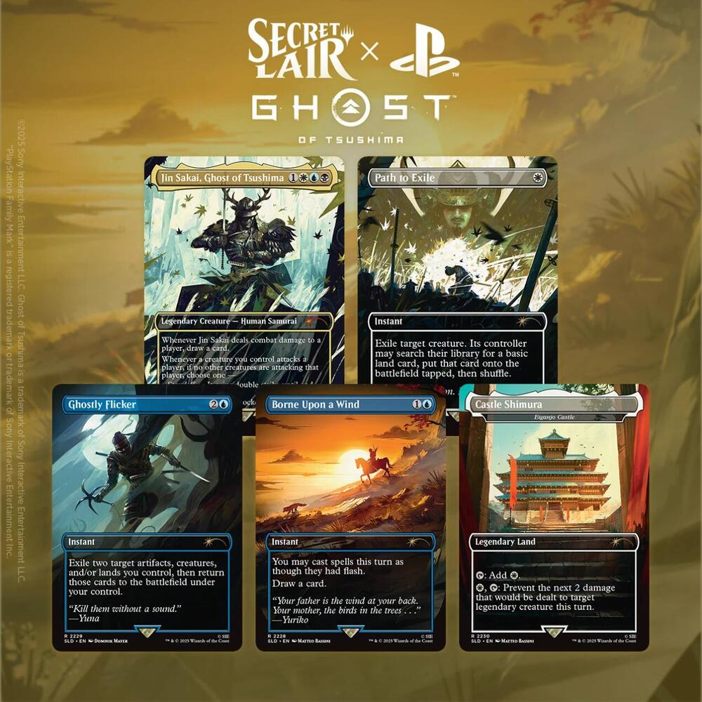 Magic The Gathering Secret Lair Drop - Ghost of Tsushima Non-Foil