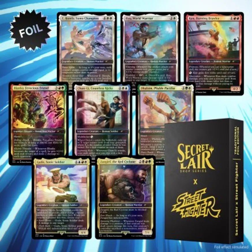 Magic The Gathering Secret Lair - Street Fighter Foil Edition