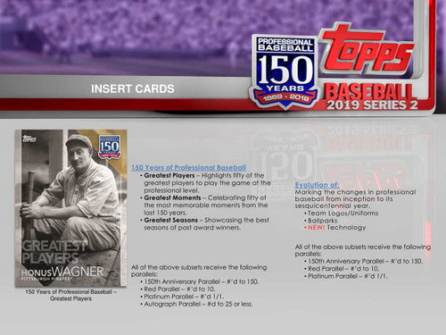 2019 Topps Series 2 Baseball Jumbo 6 Box Case