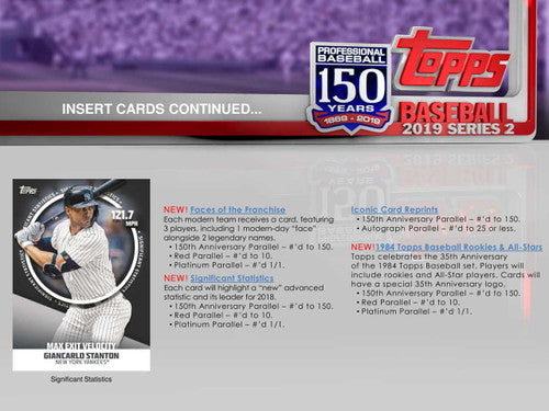 2019 Topps Series 2 Baseball Jumbo 6 Box Case
