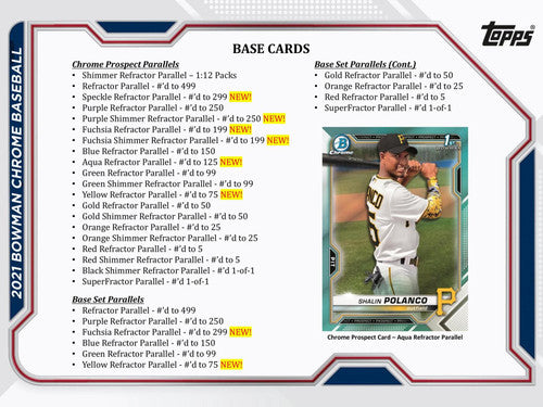 2021 Bowman Chrome Baseball Hobby 12 Box Case