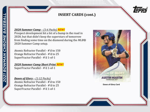 2021 Bowman Chrome Baseball Hobby 12 Box Case