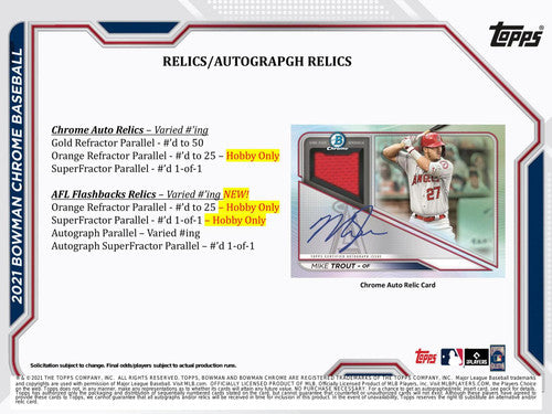 2021 Bowman Chrome Baseball Hobby 12 Box Case
