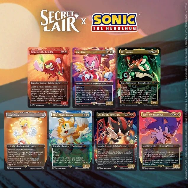 Magic The Gathering Secret Lair - Sonic - Friends and Foes, Non-Foil