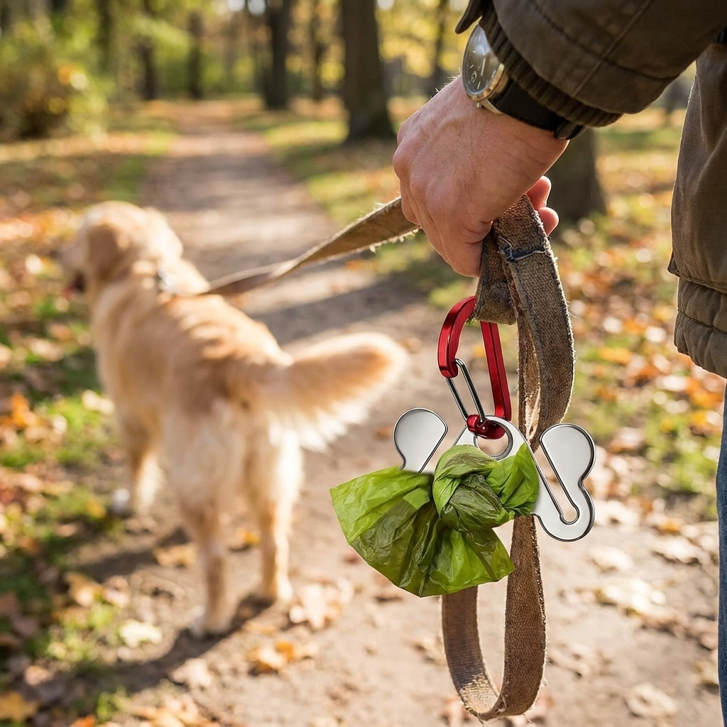 Hands-Free Dog Poop Bag Holder 2-Pack Ravli