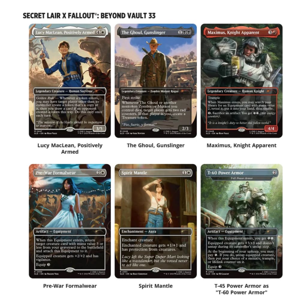 Magic The Gathering Secret Lair x Fallout: Beyond Vault 33