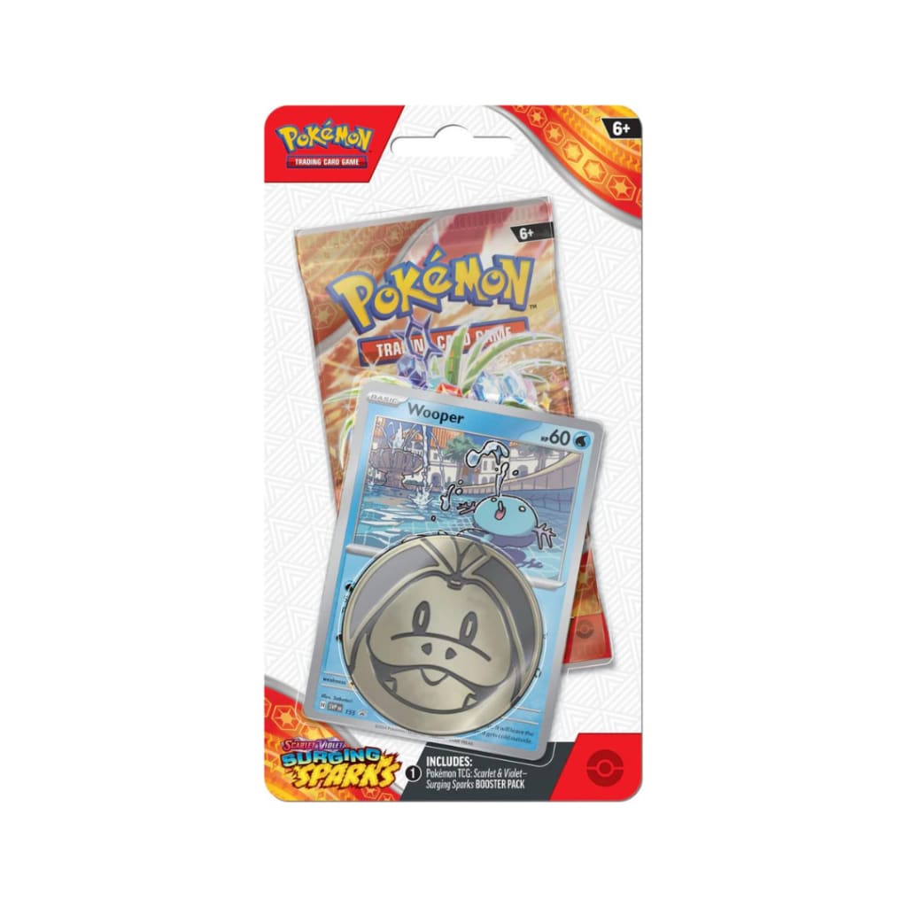 Pokemon - Scarlet and Violet - Surging Sparks - Checklane Blister - Wooper