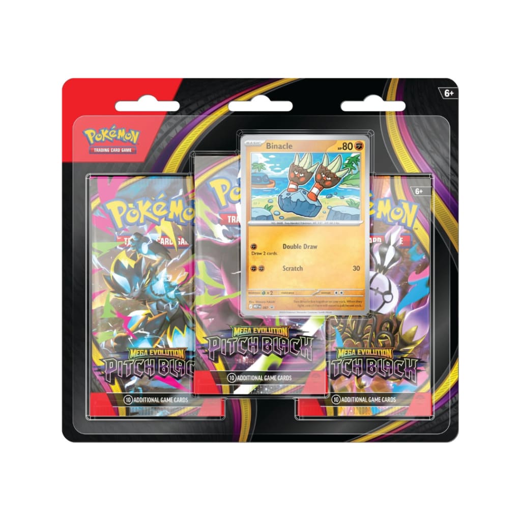 Pokemon TCG Mega Evolution Set 5 Pitch Black -3 Pack Blister