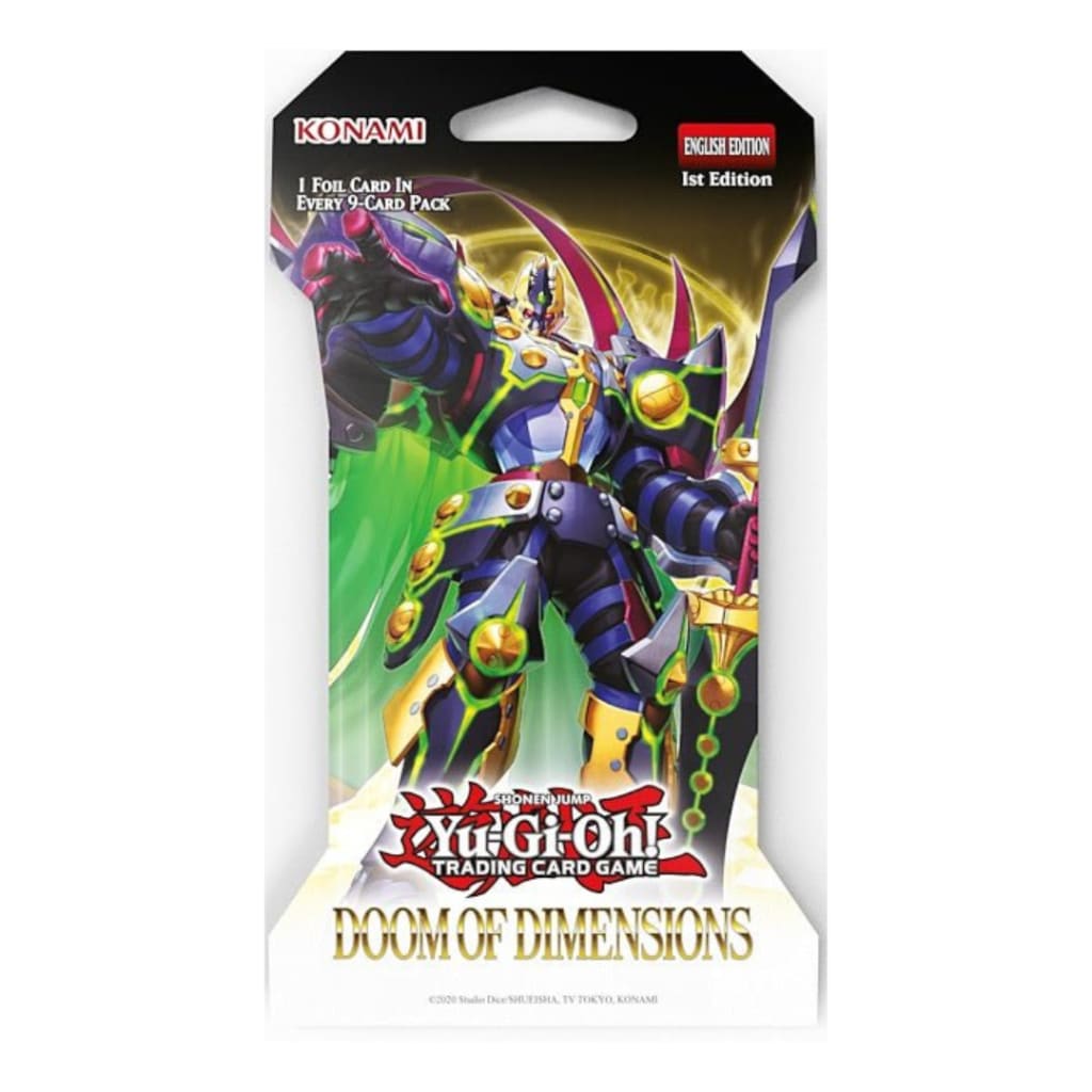 Yugioh Doom Of Dimensions Sleeved Booster Pack